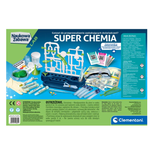 Žaidimas Superchemija, poļu valodā Clementoni 50805 Saimnieki