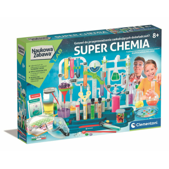 Žaidimas Superchemija, poļu valodā Clementoni 50805 Saimnieki