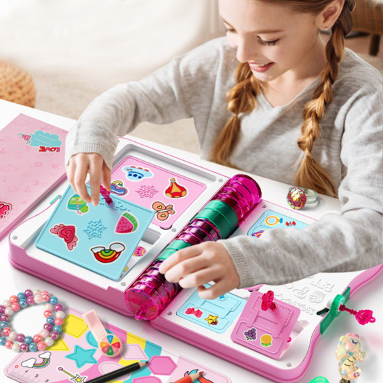 Secret Diary Padlock Notebook Locker Key Accessories Pink Saimnieki