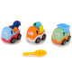 Set of 3 Construction Cars for Disassembly  + Screwdriver  Concrete mixer Crane Tipper Rotaļlietu automašīnas