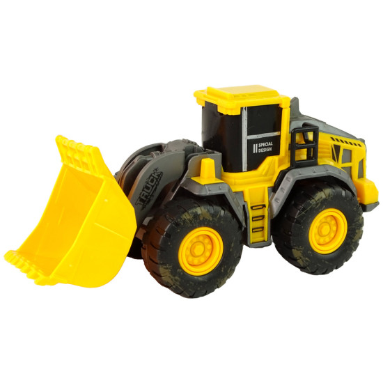 Celtniecības transportlīdzekļu komplekts 3 dzeltenie modeļi Rotaļlietu automašīnas