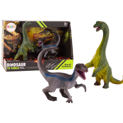 Brachiozauro un velociraptora dinozauru figūriņu komplekts