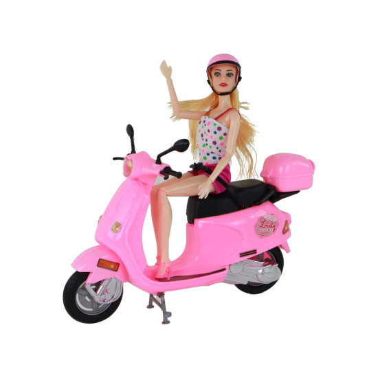 Lelle ar motorollera komplektu. Leļļu un spēļu komplekti