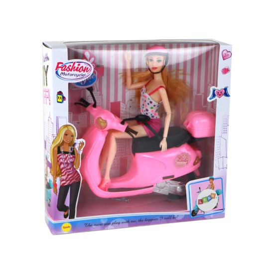 Lelle ar motorollera komplektu. Leļļu un spēļu komplekti