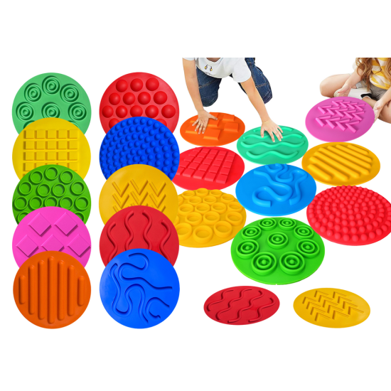 Discs Sensory Boards Colorful Sensory Path 20 Pcs Saimnieki