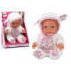 Mazas zīdaiņa lelle ar baltām drēbēm Leļļu un spēļu komplekti