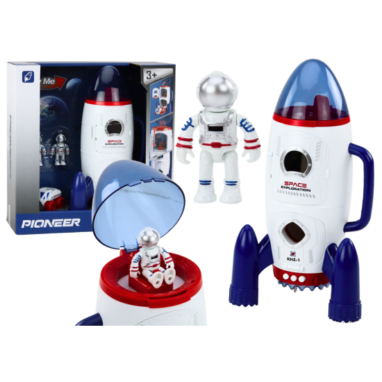 Kosmonautu raķete ar transportlīdzekli Leļļu un spēļu komplekti