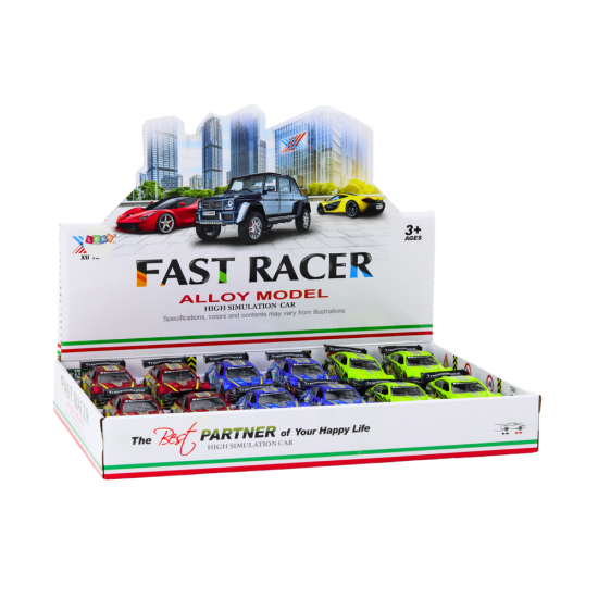 Sports Car Car Metal Racing 1:36 Drive Mix Rotaļlietu automašīnas