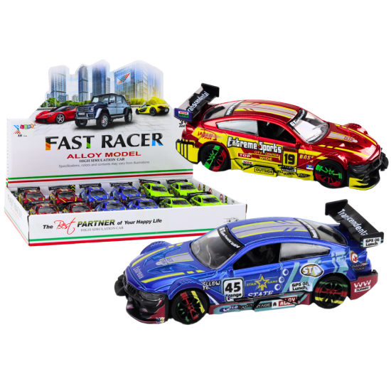 Sports Car Car Metal Racing 1:36 Drive Mix Rotaļlietu automašīnas