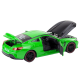 Sports Car Metal Friction Drive Openable Elements 1:24 Green Rotaļlietu automašīnas