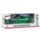 Sports Car Metal Friction Drive Openable Elements 1:24 Green Rotaļlietu automašīnas