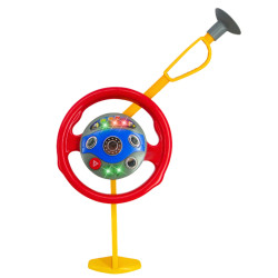 Automašīnas stūres simulators ar piesūcekņiem bērniem Gaismas un skaņas