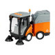 Street Sweeper Bin Lights Sounds Orange 1:16 Rotaļlietu automašīnas