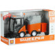 Street Sweeper Bin Lights Sounds Orange 1:16 Rotaļlietu automašīnas
