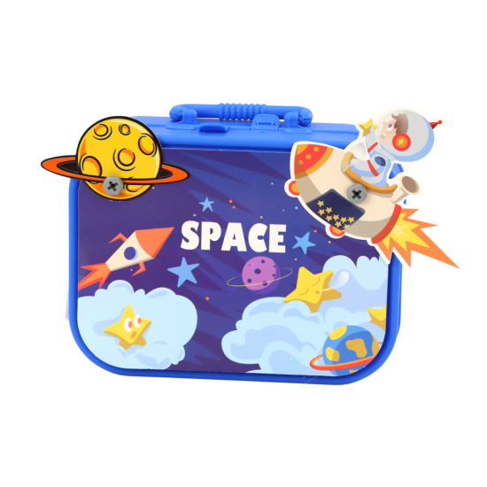 Koferis „Dari pats“ komplekts ar būvēšanas klučiem, 228 daļas. Konstruktoriši