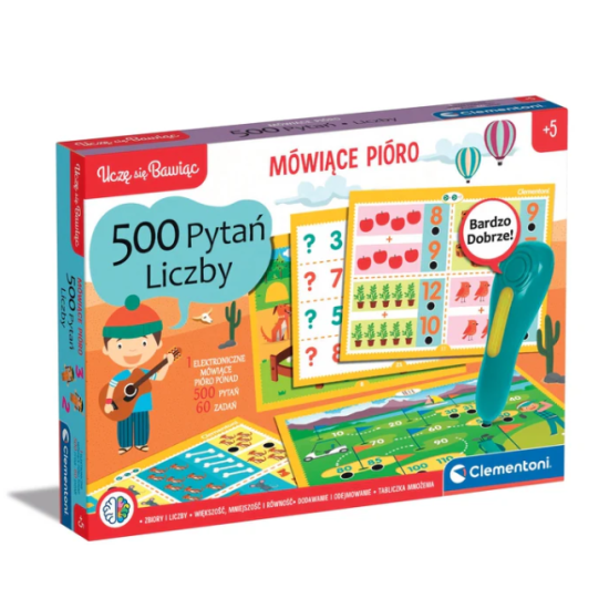 Skaitļu spēle ar runājošu pildspalvu, poļu valodā Clementoni 50783 Saimnieki