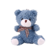 Teddy Bear Blue Plush Small Cuddly Toy Mascot Keychain 10cm Plīša rotaļlietas