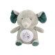 Teddy Bear Elephant Sleeping Melodies Light Star Projector Gray Plīša rotaļlietas