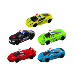 Rotaļlietu auto Policijas atspere 1:43 Metāla pārnesums Gumijas riteņi