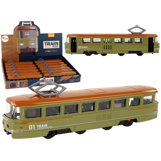 Train Friction Drive Sounds Metal Green Toy cars