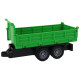 Truck With Crane Friction Drive Sounds Green Wood 1:16 Rotaļlietu automašīnas