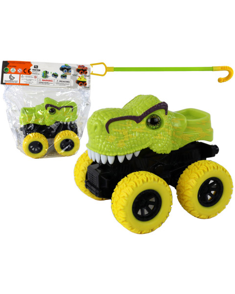 Tyrannosaurus Rex Transportlīdzekļu berzes piedziņa zaļa