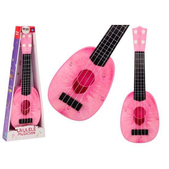Rozā mazā ukulele bērniem Mūzikas instrumentai