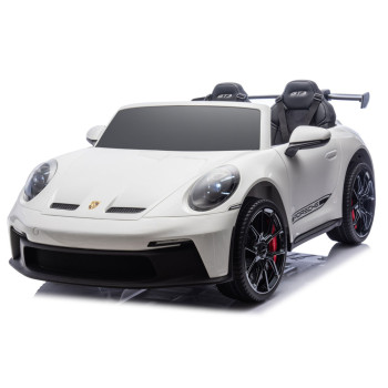 Bērnu balta elektriskā automašīna Porsche GT3 DK-P911