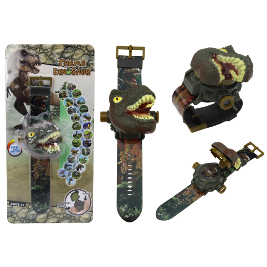 Tiranosauro Rekso pulksteņi ar projektoru Dinozauri