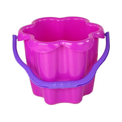 Rozā zieda formas smilšu spainis