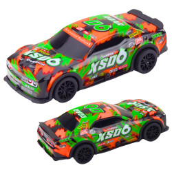 XS06 sacīkšu auto braukšanas lukturi skaņas oranžs zils