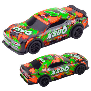 XS06 sacīkšu auto braukšanas lukturi skaņas oranžs zils