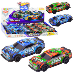 XS06 sacīkšu auto braukšanas lukturi skaņas oranžs zils