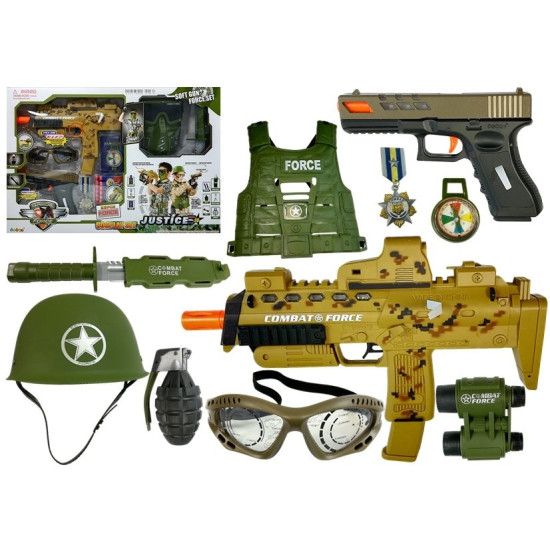 Military set with accessories Rifles