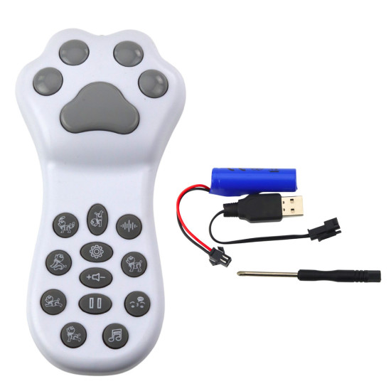 Interaktīvs pelēks haskijs robots suns