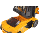 Yellow Forklift 1:16 Moving Forks Sounds Lights Rotaļlietu automašīnas