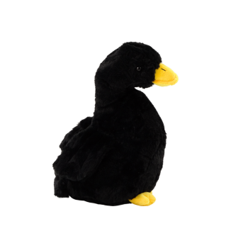 Melna plīša zoss, 40 cm