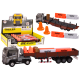 ﻿Truck With Trailer 1:24 TIR Car Truck Accessories Sounds Rotaļlietu automašīnas