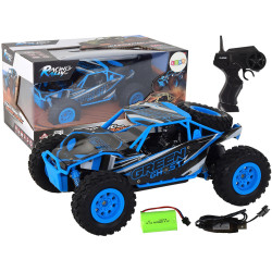 Remote controlled SUV R/C 1:24 blue