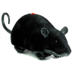 Tālvadības pults R/C pele uz riteņiem liela melna