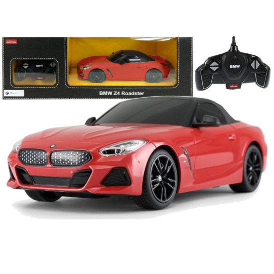R/C BMW Z4 Roadster Rastar 1:18 Sarkans Radio vadāmās rotaļlietas