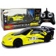 Sporta auto R/C 1:24 Corvette C6.R dzeltens 2.4 G lukturi Radio vadāmās rotaļlietas