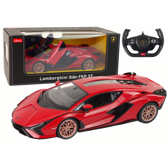 R/C Lamborghini Sian FKP 37 Rastar 1:14 Sarkans ar tālvadības pulti Radio vadāmās rotaļlietas