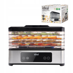 Liels pārtikas žāvētājs sēnēm, augļiem un dārzeņiem „IDEAL INOX“ + konvekcija 400 W + taimeris