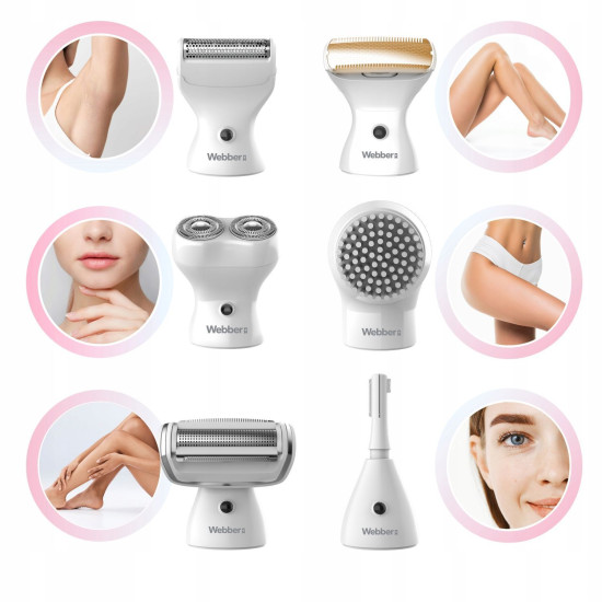 Women’s cordless 4-in-1 shaver and trimmer for face and body – Webber LG400 Elektronika un sadzīves tehnika WEBBER