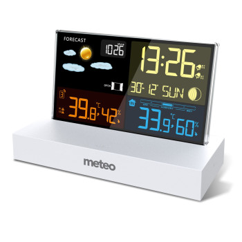 Laika stacija balta ar DCF METEO SP110B