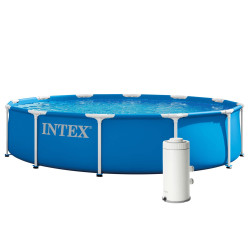 Dārza apaļais baseins 305 x 76 cm ar sūkni INTEX 26702ND