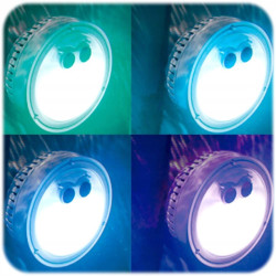 Daudzkrāsu bateriju darbināma LED lampa, paredzēta SPA INTEX 28503