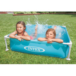 Kwadratowy basen dla dzieci z ramą 122 x 122 x 30 cm INTEX 57173
