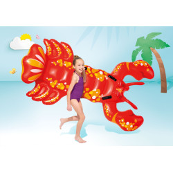 Piepūšama peldmatrača ar rokturiem „Lobster“, 213 x 137 cm, rotaļlieta, INTEX 57528